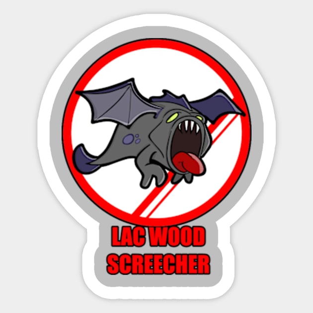 Lac Wood Screecher Sticker by Jason DeWitt